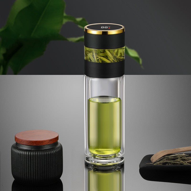 Stainless Steel Double-Layer Glass Mug