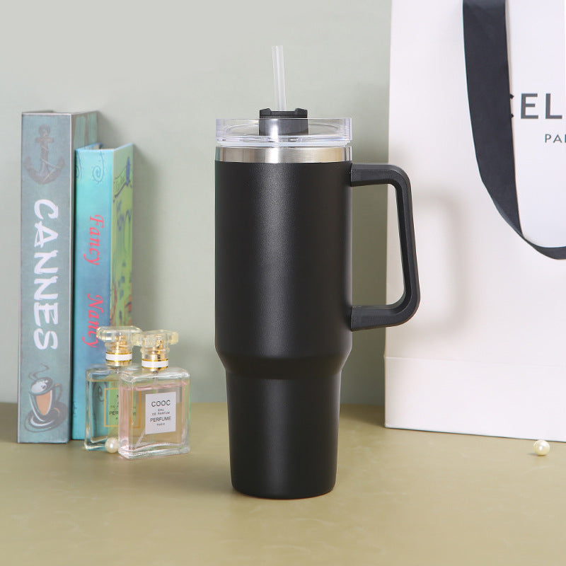 40oz Stainless Steel Insulated Tumbler with Straw