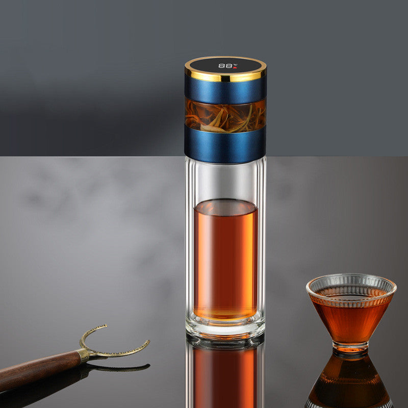 Stainless Steel Double-Layer Glass Mug
