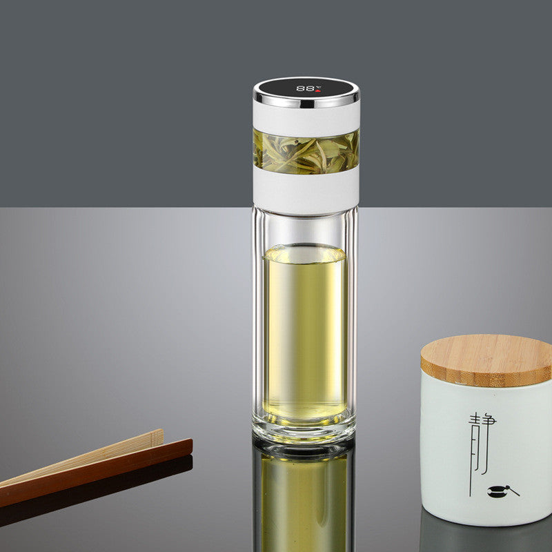 Stainless Steel Double-Layer Glass Mug