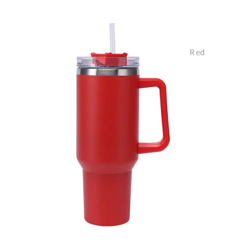 40oz Stainless Steel Insulated Tumbler with Straw